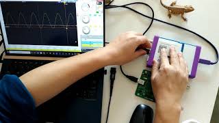 LOTO Oscilloscope  How to use a OSCH02 to test a 100M Hz signal [upl. by Yojal133]