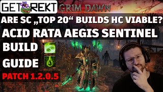 Grim Dawn Build Highlight  Acid Retaliation Aegis Sentinel  SC quotTOP 20quot [upl. by Eeleimaj457]