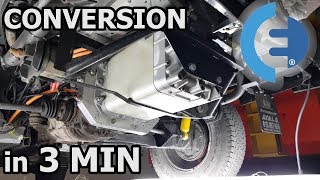 CONVERSION INTO ELECTRIC in 3 minutes – DIY VW T3 syncro EVWT [upl. by Rapsac321]