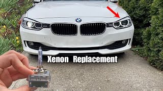 Bmw F30 Xenon Lights Replacement [upl. by Nahtanohj]