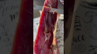 Yummy Traditional Spanish Ham Jamón kind of drycured ham produced in Spain  viral shortsfeed [upl. by Namyaw]