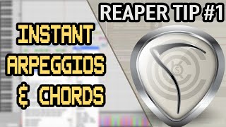 Instant Arpeggios amp Chords  Reaper Tips 1 [upl. by Yaya]