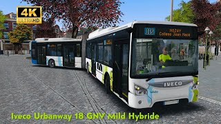 OMSI 2  Ligne 11s en Iveco Urbanway 18 GNV Mild Hybride  Grand ParisMoulon [upl. by Mikaela]