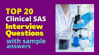 Clinical SAS Interview Questions and Answers for 2024 [upl. by Nnylarac]