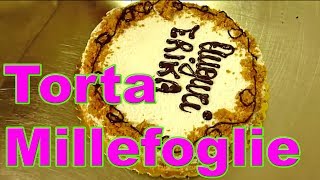 Torta Millefoglie per Festa di Compleanno Bambino o Comunione  Pasta Sfoglia Crema [upl. by Huff]