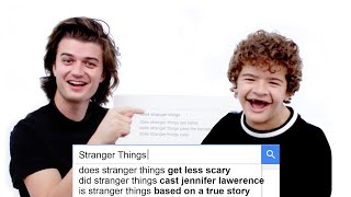 Stranger Things Cast Answer the Webs Most Searched Questions  WIRED [upl. by Negeam]