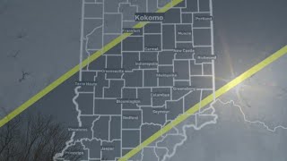 Some Indiana towns are just on the edge of the path of totality [upl. by Mera]