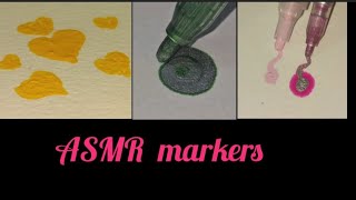 ASMR marker Activation ✨✨satisfying markers asmrvideo [upl. by Atinas]