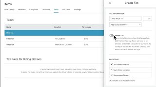 How to Set Up Taxes for Square Terminal [upl. by Herwin]