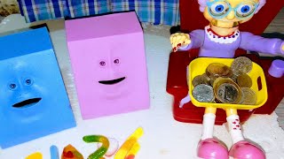 😱😲❤️GREEDY GRANNY amp HER FACE EATING COINS PIGGYBANK ASMR 😲😱 piggybank granny faceeating asmr [upl. by Jabez]