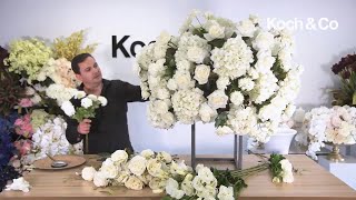 Koch amp Co amp John Emmanuel  How To Make A Luxurious Wedding Centrepiece With Artificial Flowers [upl. by Aremaj559]