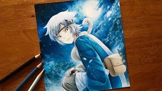 Drawing Mitsuki  ART BATTLE COLLAB [upl. by Dulcie]