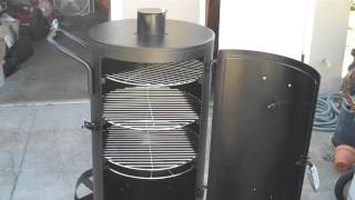 Curing Brinkmann Trailmaster Vertical Smoker Before Use [upl. by Braswell984]