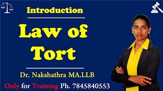 Law of tort  தீங்கியல் சட்டம்  Introduction  Tamil  DrACNakshathra [upl. by Hartley]