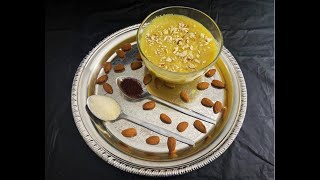 Badam Halwa Recipe  Dry Fruit Halwa recipe for Vrat  Navratri Special Badam Halwa [upl. by Taima]