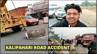 Asansol Kali Pahari Road incident  Overloaded Coal Truck [upl. by Ahsinom742]