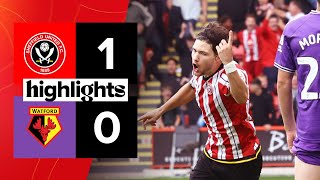 Sheffield United 10 Watford  EFL Championship highlights [upl. by Olecram]