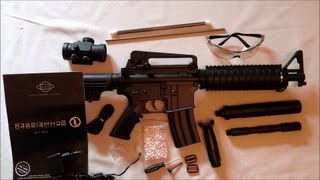 Schmeisser AR15 Tactical M16 Review Softair Gewehr Deutsch HD1080p [upl. by Kcyrred]