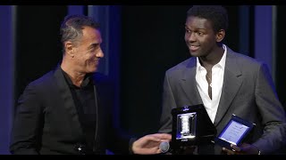 Nastri dArgento 2024  Io capitano premiati Matteo Garrone e Seydou Sarr [upl. by Wootten]