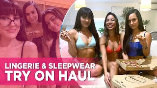 Girls Night In Wicked Weasel Sleepwear amp Lingerie Try On Haul Video [upl. by Seabury595]