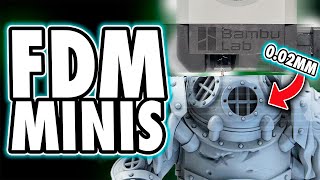 Printing FDM Miniatures on arguably the WORLDS BEST FDM PRINTER [upl. by Ronica]