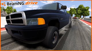 BEAMNGDRIVE MP  DRAG RACING IN AN INSANE 2ND GEN RAM [upl. by Ahsilef]