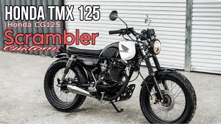 Honda TMX 125CG125 Custom SCRAMBLER by La Garahe Motorcycles [upl. by Dasteel]