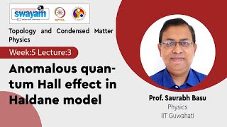 Lec 18 Anomalous quantum Hall effect in Haldane model [upl. by Martinson]