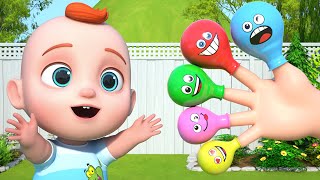 Finger Family Where Are You  Balloon Finger Song For Kids  Leo Nursery Rhymes amp Baby Songs [upl. by Ainezey]