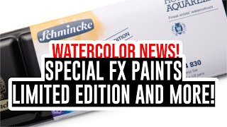 Watercolor News🎨  Limited Edition Pearl Metallic Gold Schmincke Palette  Other FX Paints [upl. by Zerep]