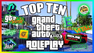 TOP 10 BEST GTA 5 ROLEPLAY SERVERS UPDATED 2022 [upl. by Ardnuassak247]