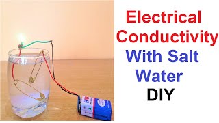 electrical conductivity with salt water working model  school science exhibition project [upl. by Cohleen]