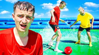 WORLDS MOST DANGEROUS SLIP N SLIDE FOOTBALL TOURNAMENT [upl. by Deutsch67]