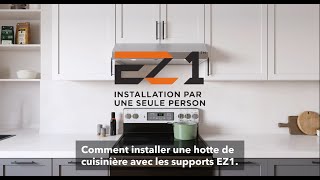 Comment installer une hotte de cuisinière avec les supports EZ1 [upl. by Kallista]