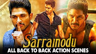 Sarrainodu All Back To Back Action Scenes Hindi Dubbed  Allu Arjun Catherine Tresa Rakul Preet [upl. by Anirbak]