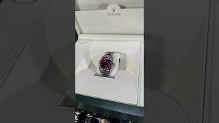 Rolex Day Date 36mm President White Gold Cherry Red Dial Mens Watch 118239 Review  SwissWatchExpo [upl. by Perice]