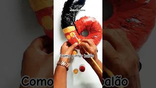 Como pintar balão Metalizado para decoração shorts festainfantil  balão tutorial shortvideo [upl. by O'Neil729]