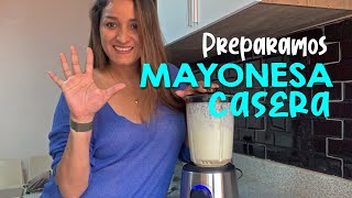 🥣Así se hace MAYONESA🥣 casera 💡  ✏️RECETA [upl. by Erbma]