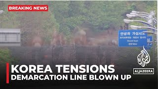 Korea tensions South Korea fires warning shots near the demarcation line [upl. by Hertberg]