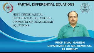 Lecture 22 First order Partial Differential Equations  Geometry of Quasilinear equations [upl. by Aikam]