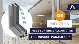 MB77HS HebeschiebeTerrassentür mit Flachschwelle [upl. by Enyaj]