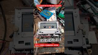 Cassette player Restoration full video coming soon cassetteplayer taperecorder kollam kerala [upl. by Navonoj]