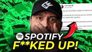 Spotify No Longer Paying Artists For Streams In 2024 [upl. by Ahseet]