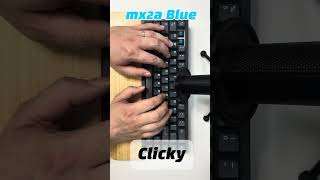 MECHANICAL KEY SWITCHES  LINEAR VS TACTILE VS CLICKY  Cherry mx2a mechanicalkeyboard typing [upl. by Ellerol]