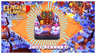 Incredible clash of clans Jolly Christmas scenery 2023 coc clashofclans [upl. by Rieth232]