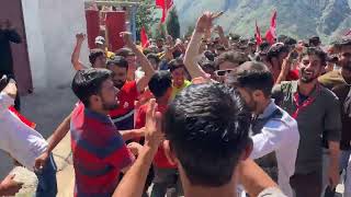 NC workers dancing after Sajjad Kichloo arrival in Palmar to seek vote during election campaign [upl. by Neidhardt]