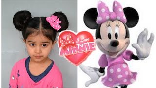 Minnie Mouse Ears Hairstyle Tutorial  Crazy Hairstyle  2 [upl. by Trahurn]