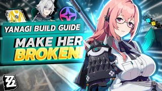 HOW TO BUILD YANAGI For MAX DMG YANAGI Build Guide BEST WEngines Drive Disks Teams ZZZ [upl. by Hgielak]