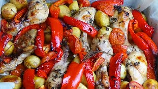 Cosce di pollo al forno [upl. by Ibed]