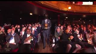 Fernando Alonso and Esteban Ocon in the Ballon d’Or ceremony [upl. by Ibob]